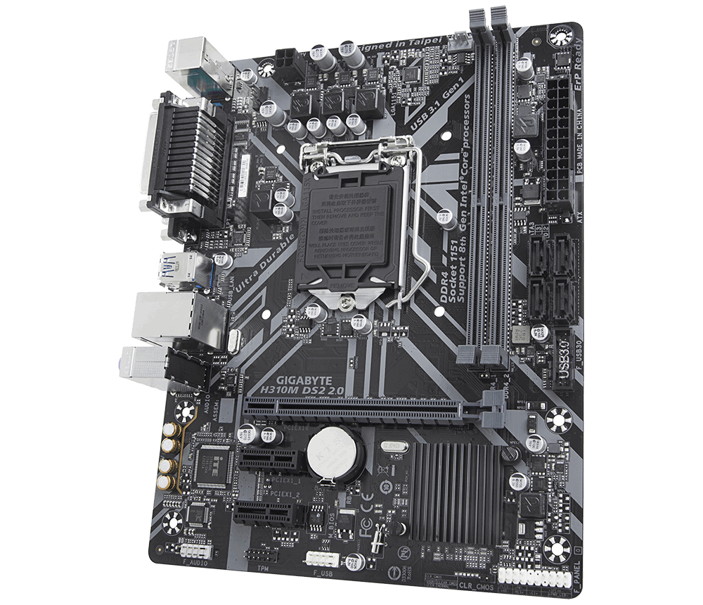 Gigabyte H310M DS2 2.0 - Motherboard Specifications On